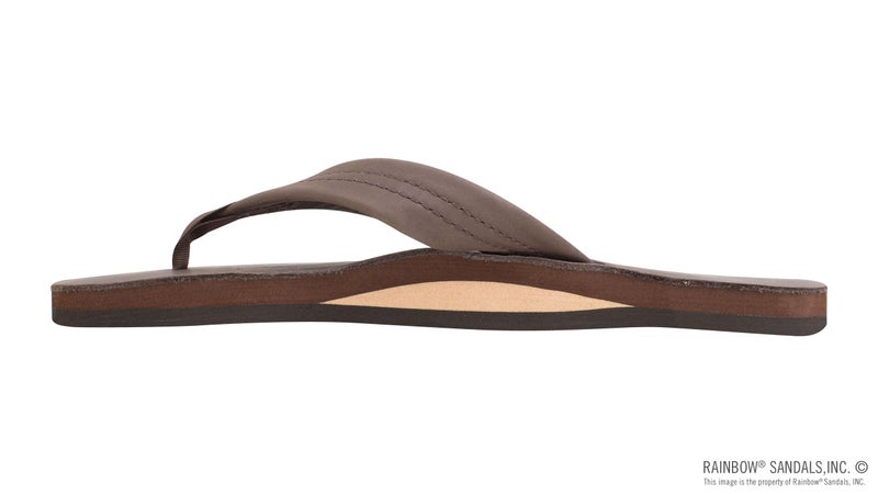 Rainbow Sandals Women's Single Layer Premier Leather Sandal, Mocha, Ladies Medium / 6.5-7.5 B(M) US - Image 2